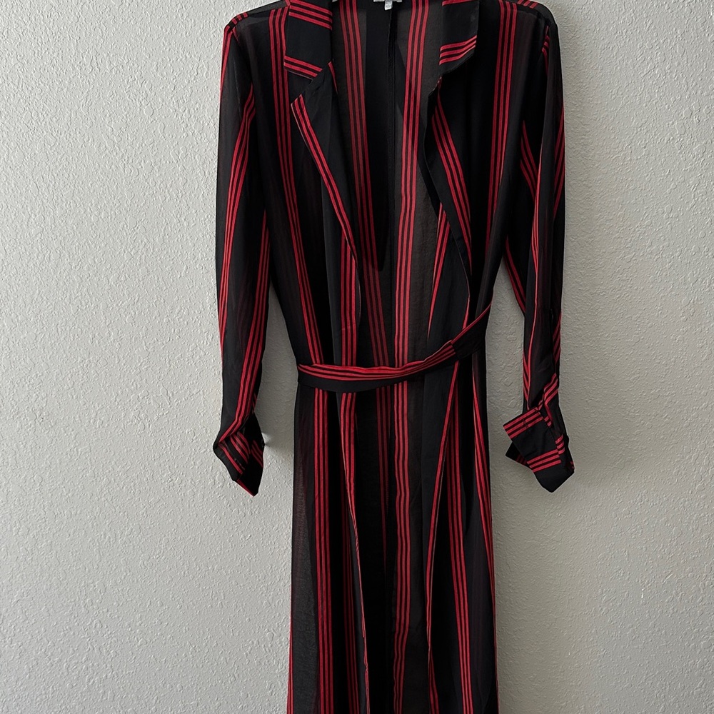 Charlotte Russe Black and Red Striped Blazer